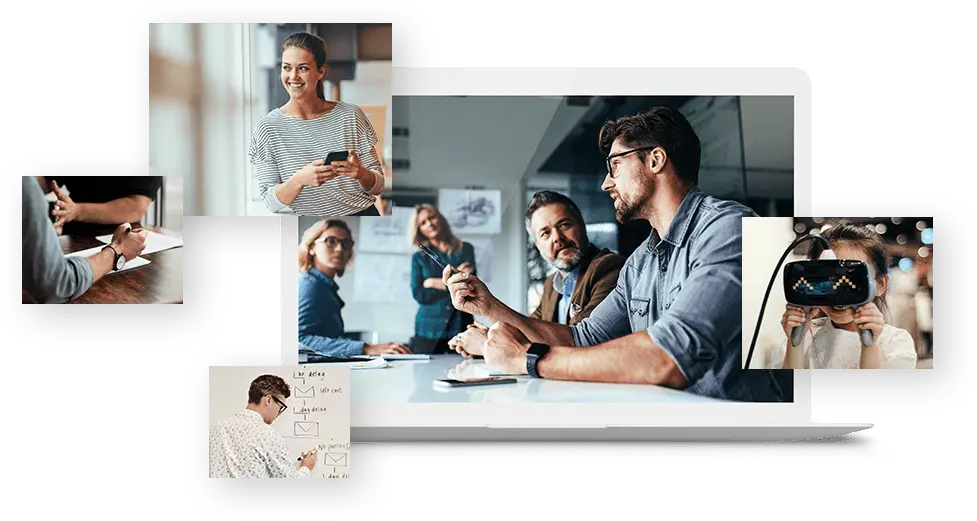 اجتماع فريق تصميم وتطوير شركة إيجلز يناقش مشاريع وبرامج وهواتف افكار ابتكار وتخطيط استراتيجي